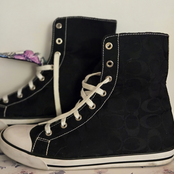 Coach x Converse Bonney Black Sz 9.5 B EUC - Picture 11 of 13